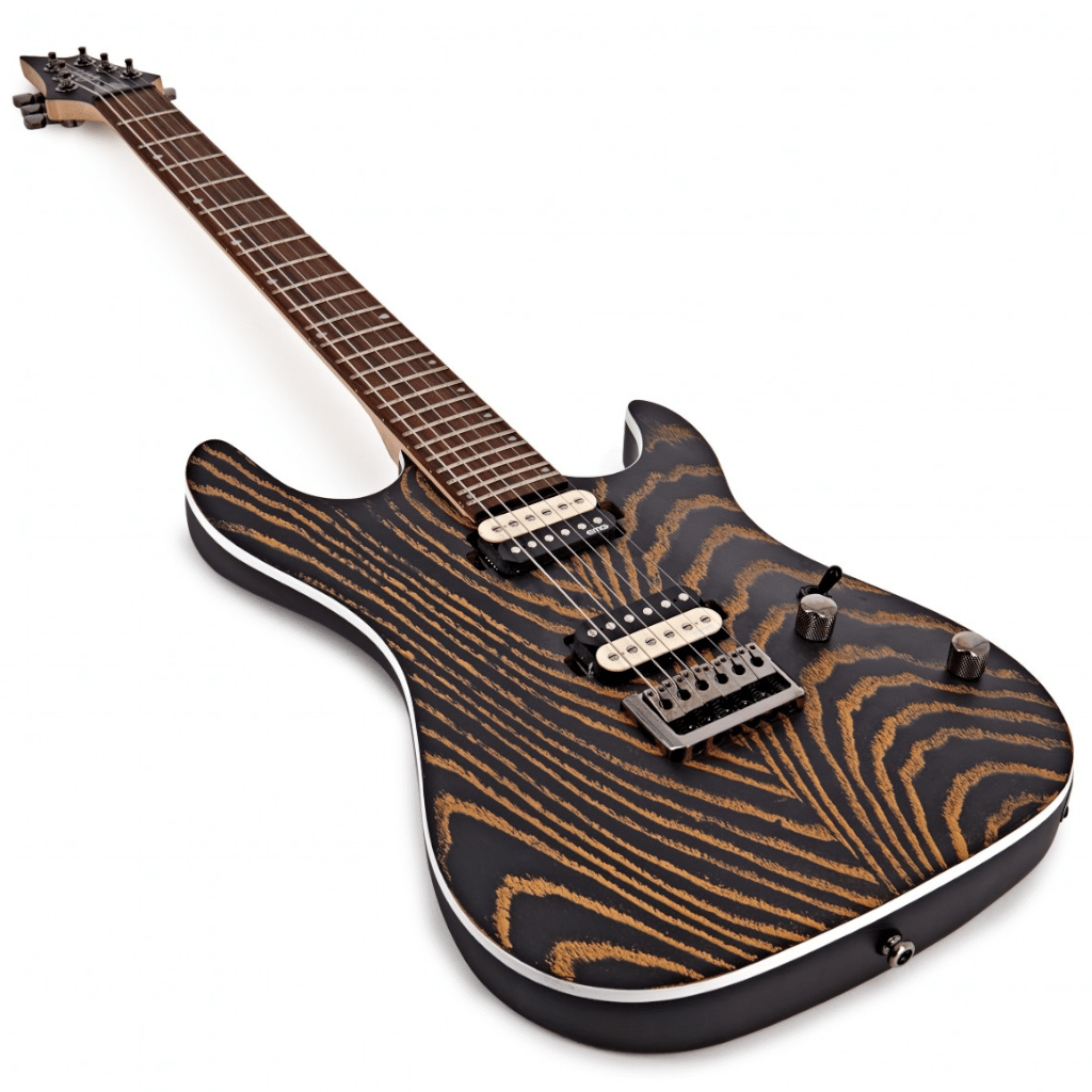 Cort Kx Ash Top Electric Guitar Etched Black Gold Musical Distributors