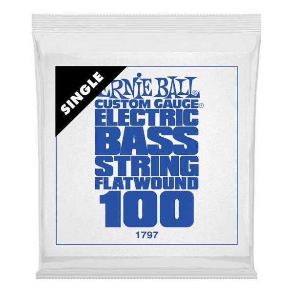 Ernie Ball .100 Flatwound Electric Bass String Single