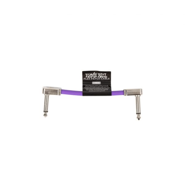 Ernie Ball Flex Patch Cable 3in - Purple - Single