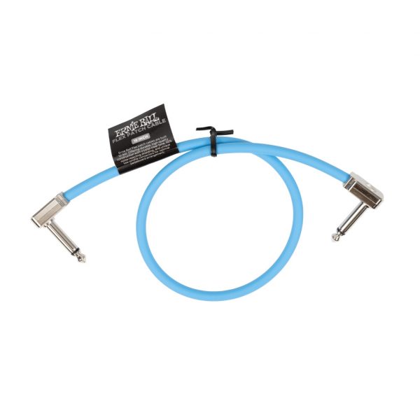 Ernie Ball Flex Patch Cable 18in - Blue - Single