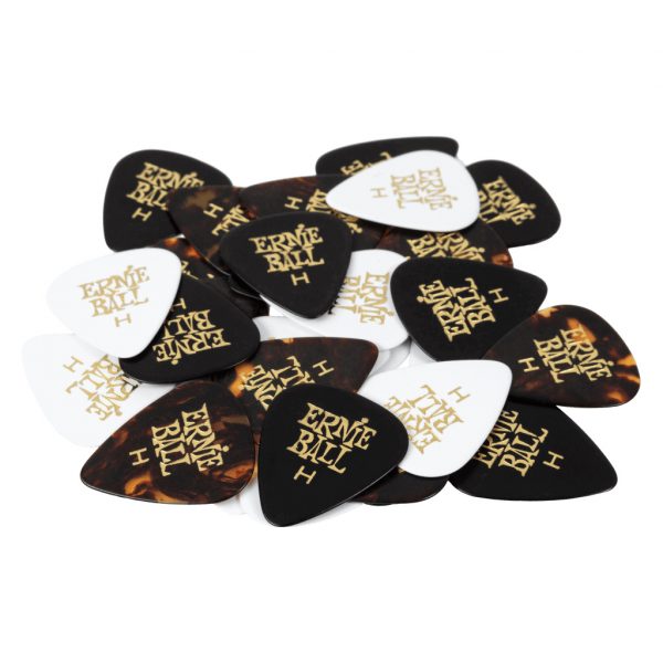 Ernie Ball Cellulose Guitar Picks - Heavy Assorted Colors - 12 Pack