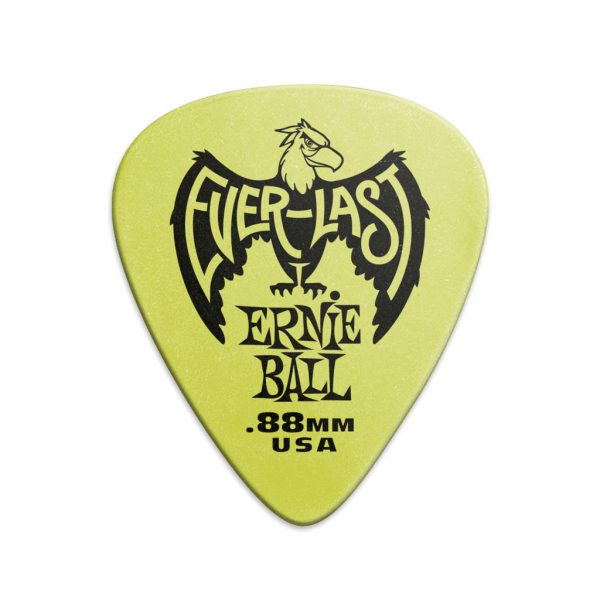 Ernie Ball Everlast Picks - 0.88mm Green - 12 Pack