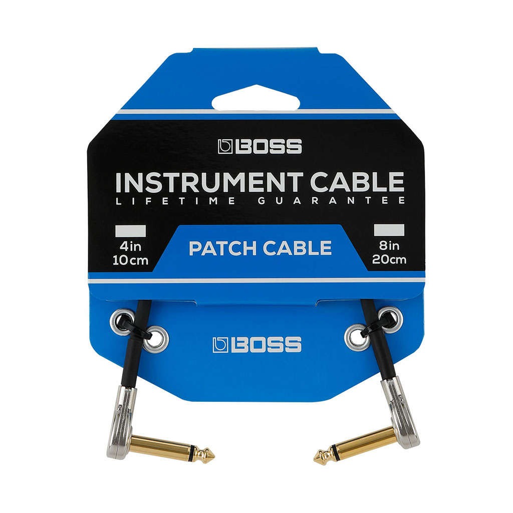 Boss BPC-4 10cm Patch Cable with Pancake Jack Plugs