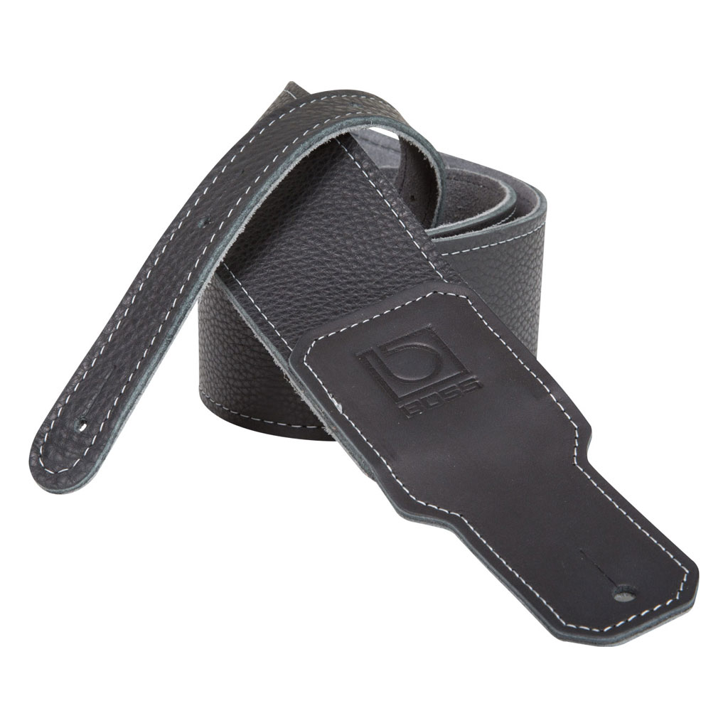 Boss BSL-20 - 2.5" Premium Leather Guitar Strap - Black