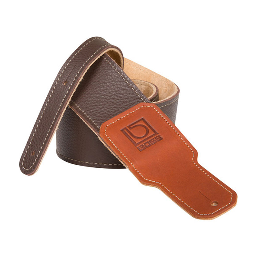 Boss BSL-30 - 3" Premium Leather Guitar Strap - Brown