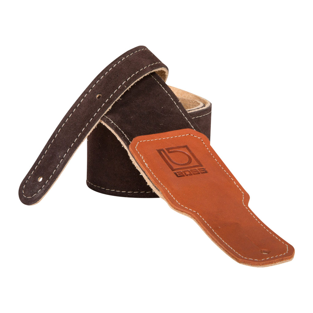 Boss BSS-25 - 2.5" Premium Suede Guitar Strap - Brown