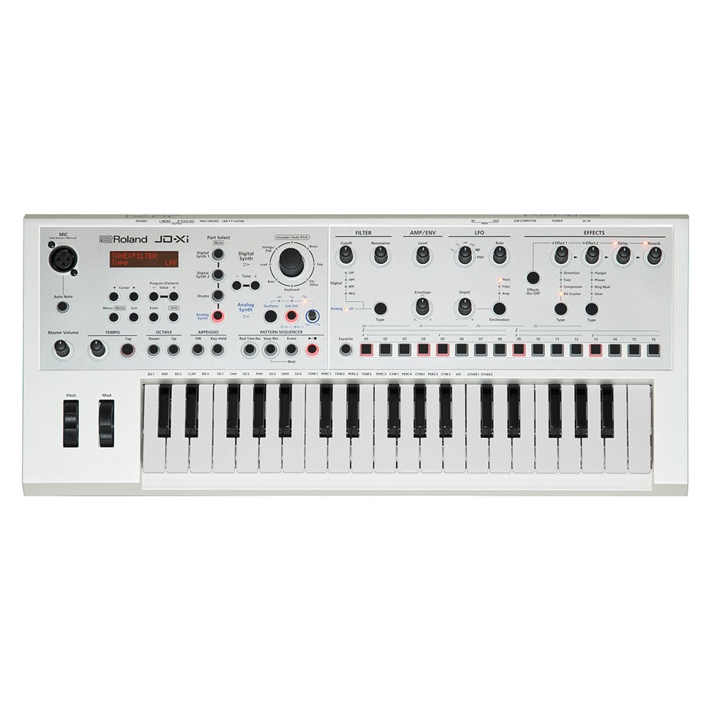 Roland JD-XI White Synthesizer