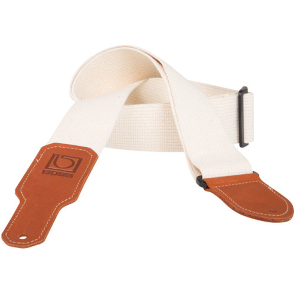 Boss BSC-20 - 2'' Cotton Instrument Strap - Natural