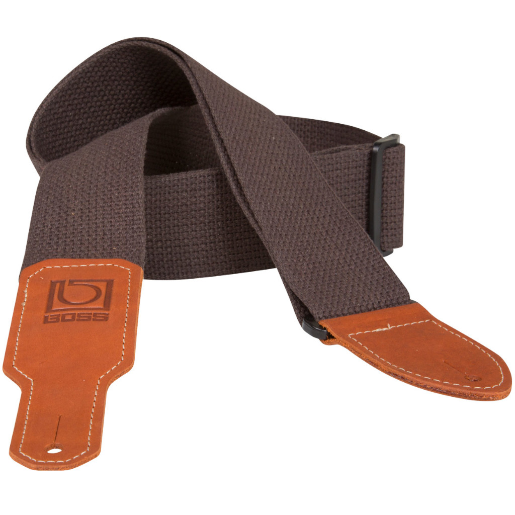 Boss BSC-20 - 2'' Cotton Instrument Strap - Brown