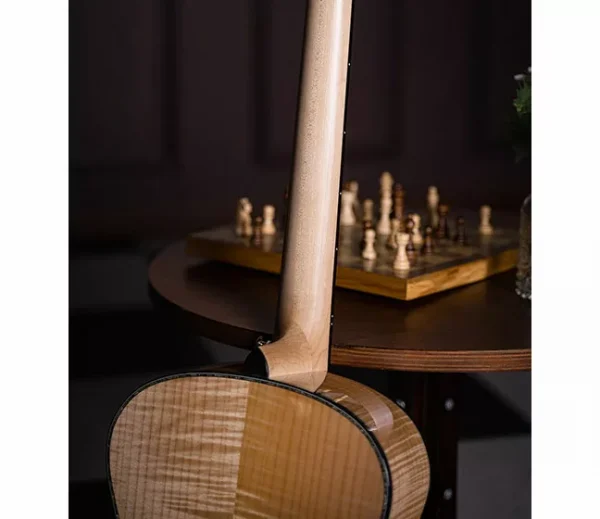 Cort GOLD-Passion Gold Series Acoustic Electric Guitar - Solid Engelman Top with Bevel Cutaway - Image 5