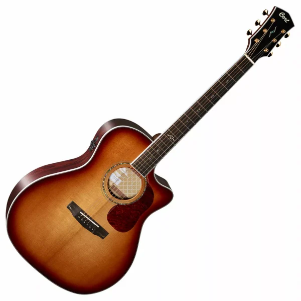 Cort GOLD-A8 Gold Series Acoustic-Electric Guitar - Light Burst - Image 2