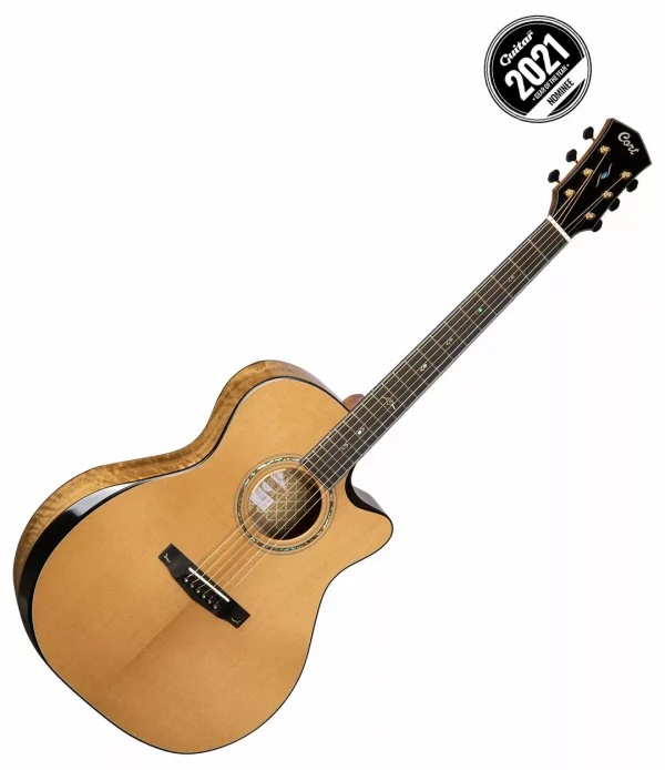 Cort GOLD-Edge Gold Series Acoustic Guitar - Natural Glossy - Image 2