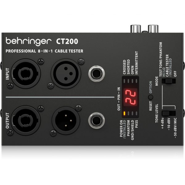 Behringer CT200 Microprocessor-Controlled 8-in-1 Cable Tester