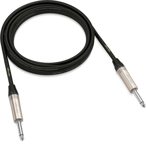 Behringer GIC-300 Gold Performance 3 m (10 ft) Instrument Cable - Image 2