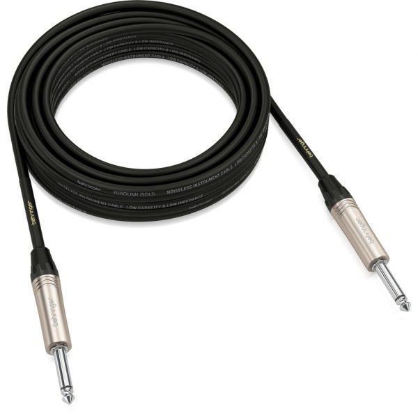 Behringer GIC-600 Gold Performance 6 m (19.7 ft) Instrument Cable - Image 2