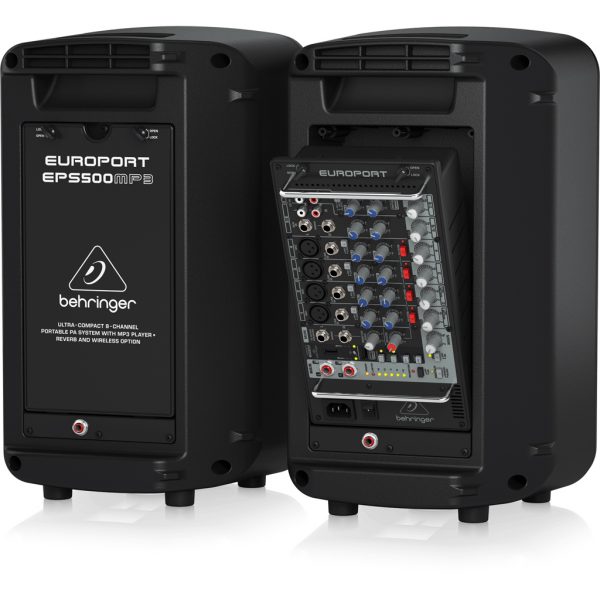 Behringer EPS500MP3 Ultra-Compact 500W 8-Channel Portable PA System with MP3 Player - Image 4