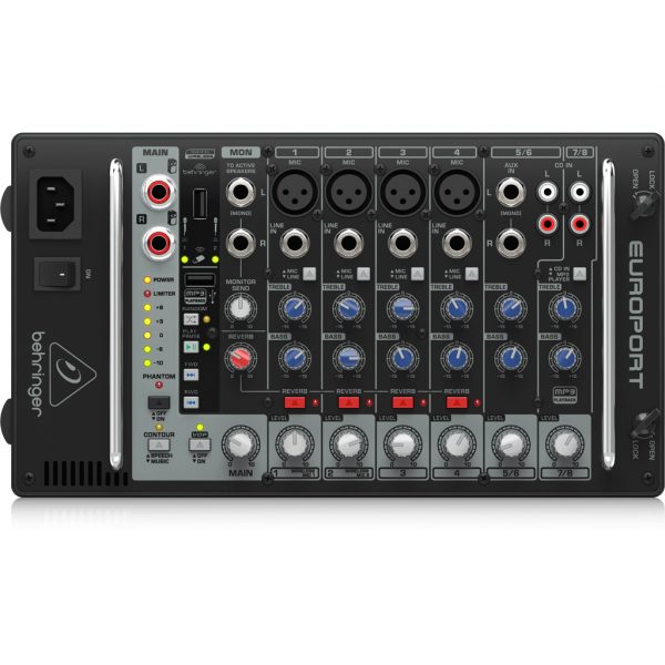 Behringer EPS500MP3 Ultra-Compact 500W 8-Channel Portable PA System with MP3 Player - Image 5