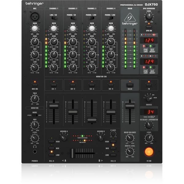 Behringer DJX750 Professional 5-Channel DJ Mixer
