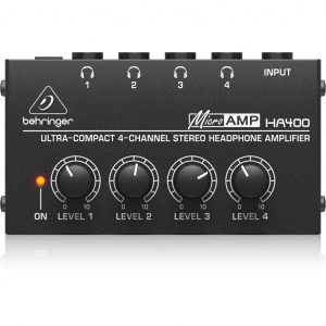 Behringer HA400 Ultra-Compact 4-Channel Stereo Headphone Amplifier