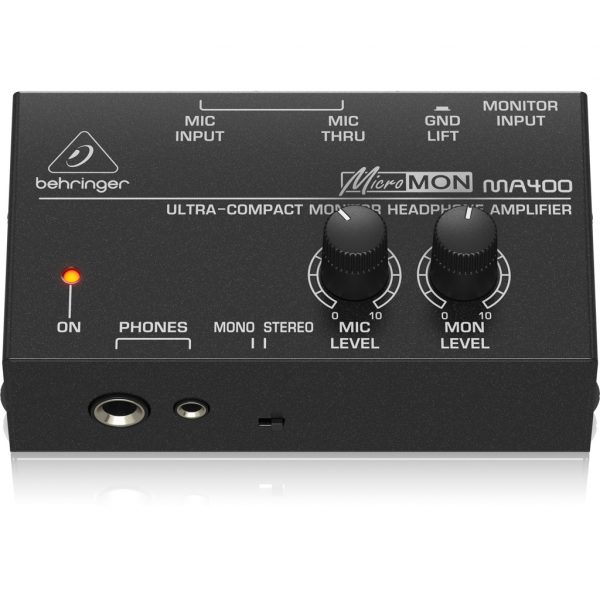 Behringer MA400 Ultra-Compact Monitor Headphone Amplifier - Image 2