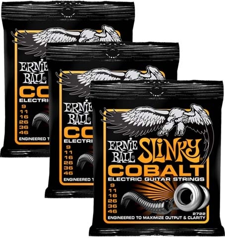 Ernie Ball Cobalt Hybrid Slinky Electric Guitar Strings - (9-46) - Image 2
