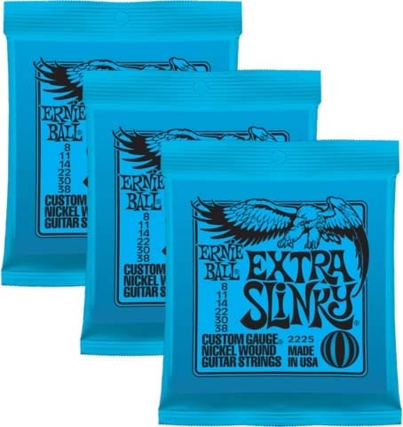 Ernie Ball Extra Slinky Electric Guitar Strings - (8-38) - Image 2