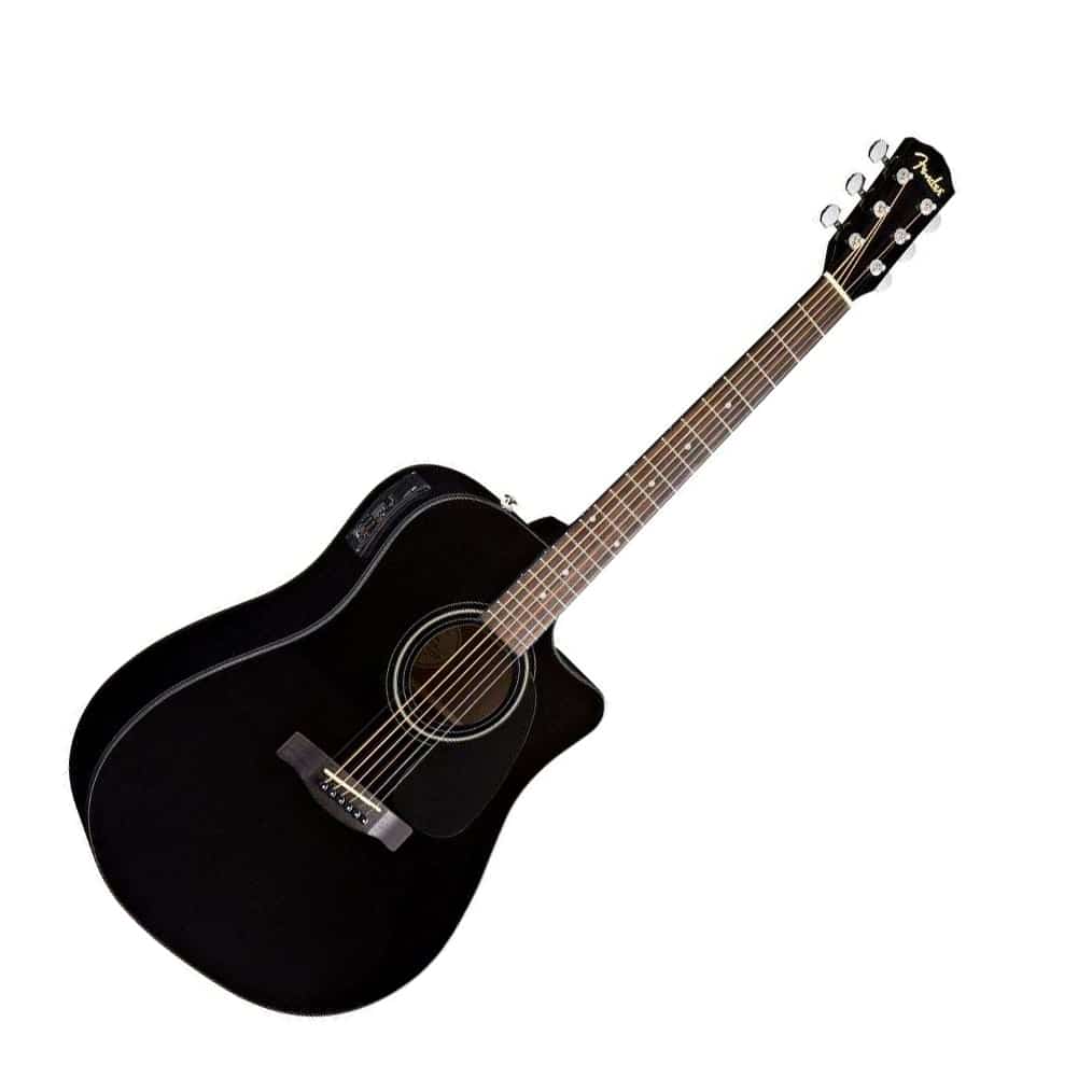 Fender CD-60CE Acoustic-Electric Guitar - Black - Image 2