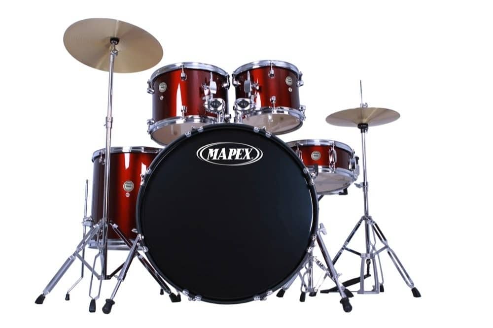 Mapex Prodigy 5 Piece Rock Sizes Drum Kit Red - Image 2