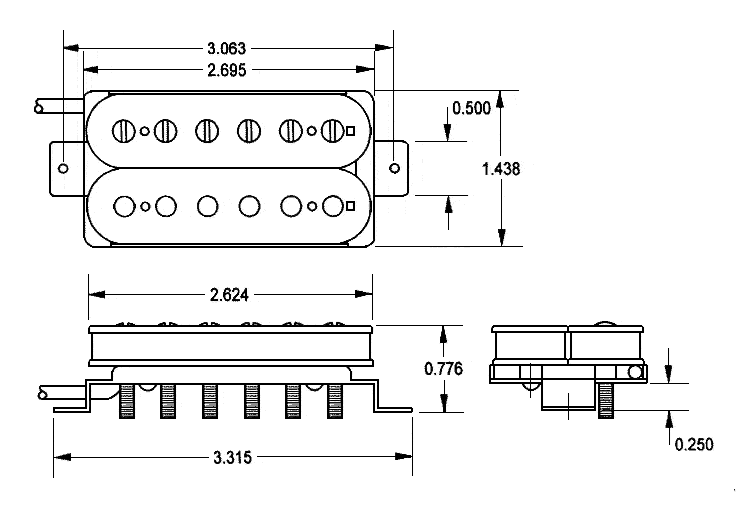 Seymour Duncan Pegasus Electric Guitar Pickup - Bridge - Image 3