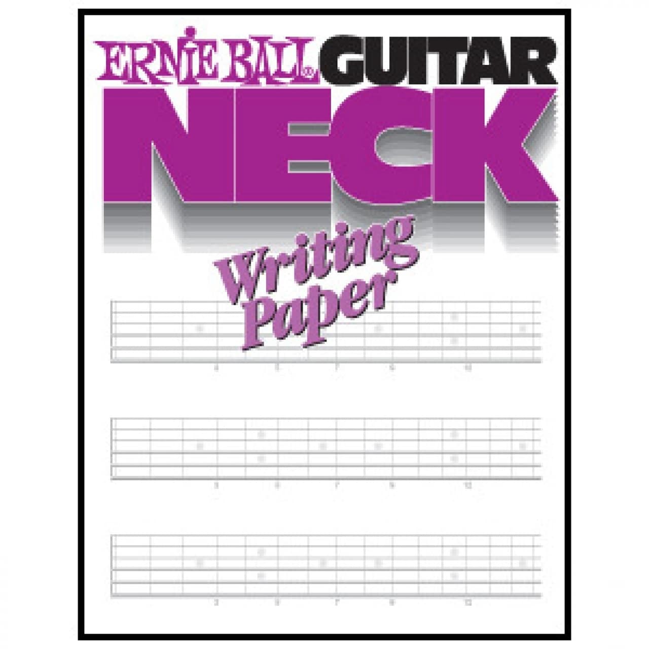 Ernie Ball Guitar Neck Writing Paper Book - Image 2