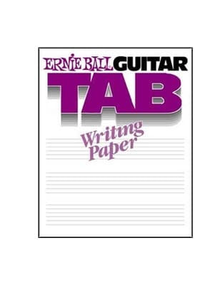 Ernie Ball Guitar Tab Writing Paper Book - Image 2