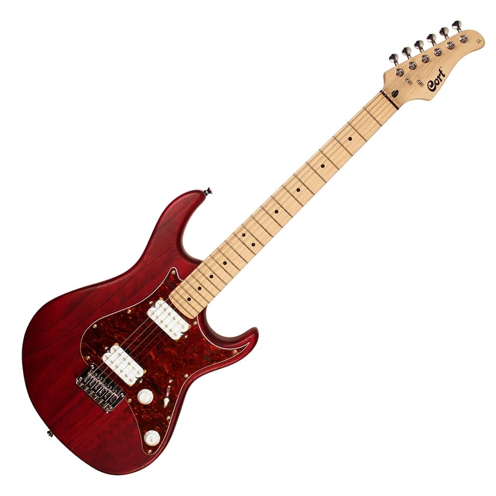 Cort G100HH Electric Guitar - Open Pore Black Cherry - Image 2
