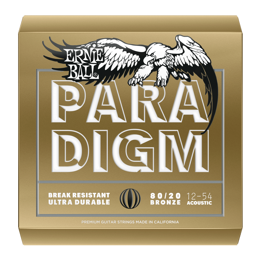 Ernie Ball Paradigm 80/20 Bronze Acoustic Guitar Strings (12-54) - Image 2