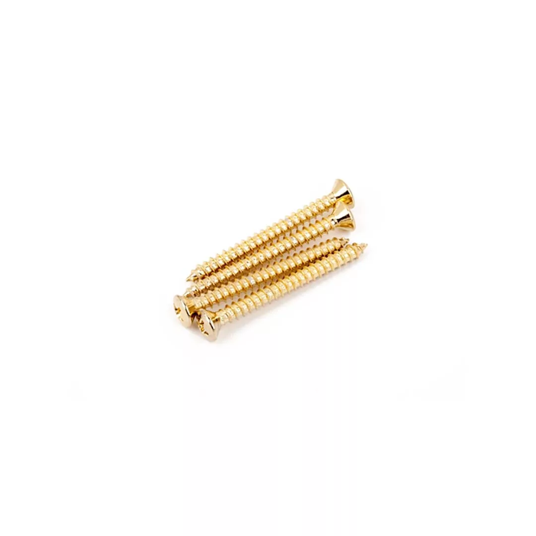 Fender Neck Mounting Screws (4) - Gold