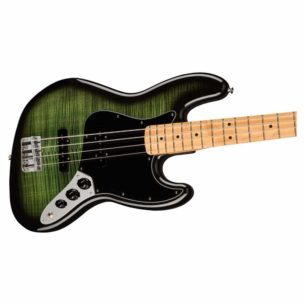 Fender Dealer Exclusive Player Jazz Bass® Plus Top, Maple Fingerboard, Green Burst - Image 2