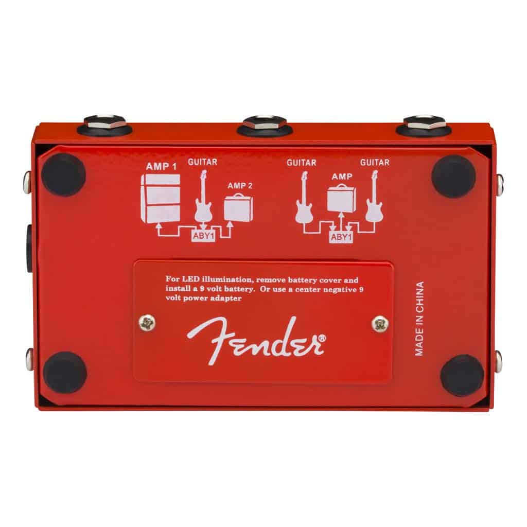 Fender 2-Switch ABY Pedal - Red - Image 2