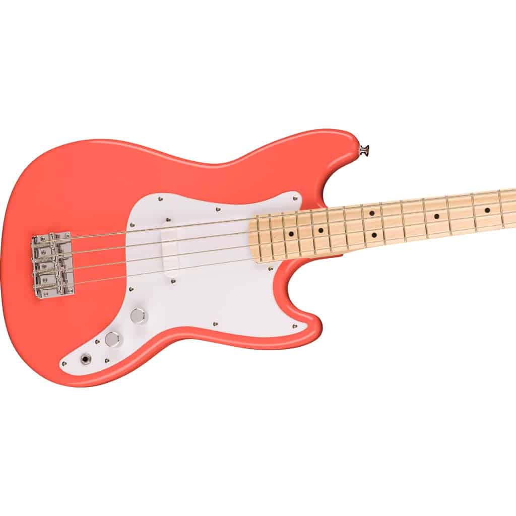 Squier by Fender Sonic™ Bronco™ Bass - Tahitian Coral - Image 5