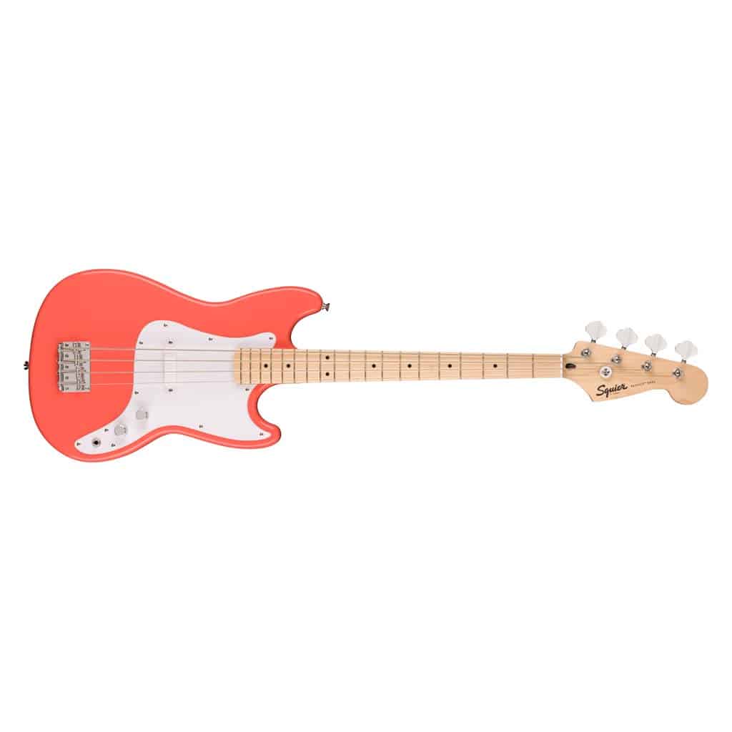 Squier by Fender Sonic™ Bronco™ Bass - Tahitian Coral - Image 2