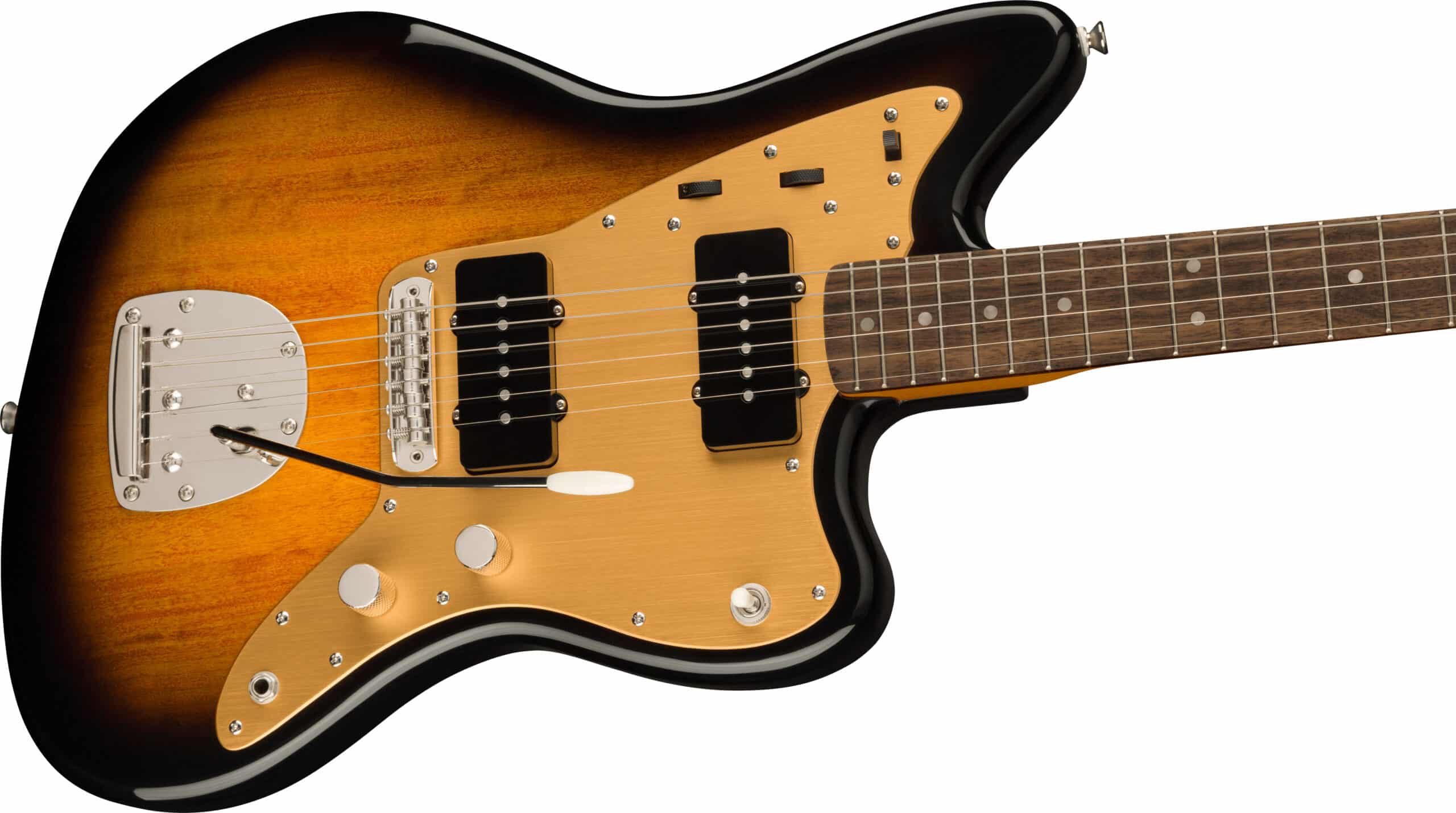 Squier FSR Classic Vibe Late '50s Jazzmaster®, Laurel Fingerboard, Gold Anodized Pickguard, 2-Color Sunburst - Image 4