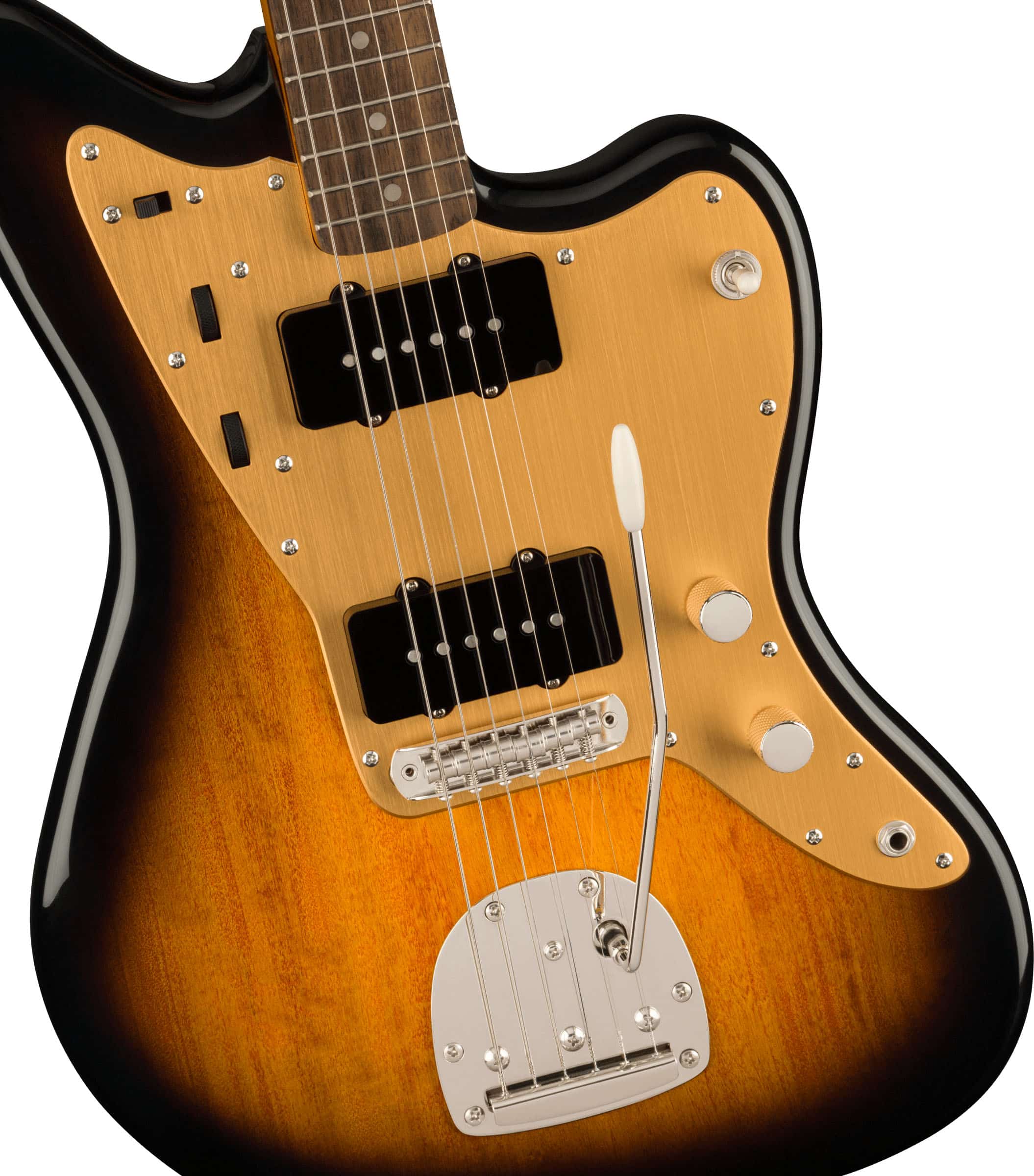 Squier FSR Classic Vibe Late '50s Jazzmaster®, Laurel Fingerboard, Gold Anodized Pickguard, 2-Color Sunburst - Image 3