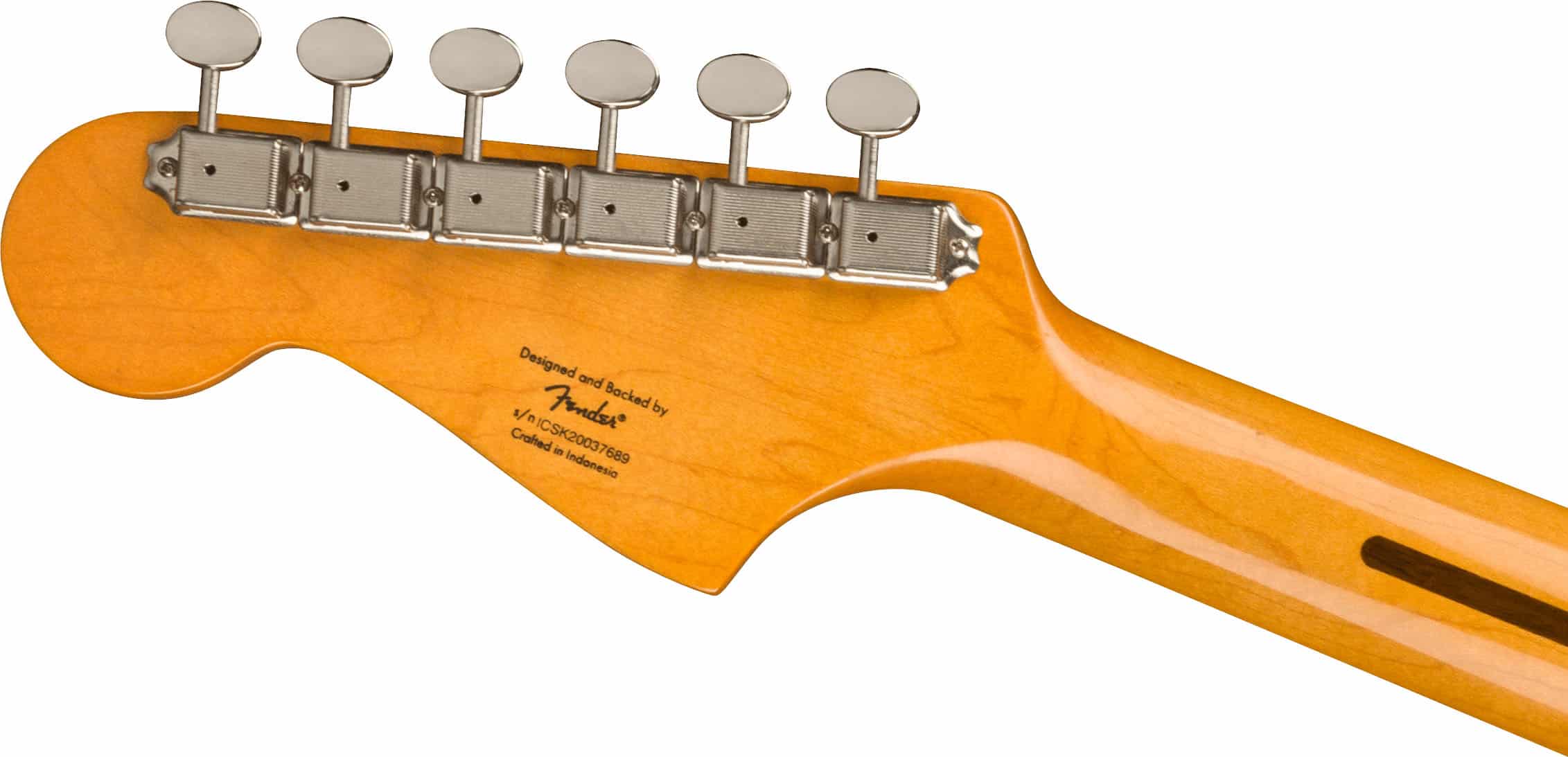 Squier FSR Classic Vibe Late '50s Jazzmaster®, Laurel Fingerboard, Gold Anodized Pickguard, 2-Color Sunburst - Image 6