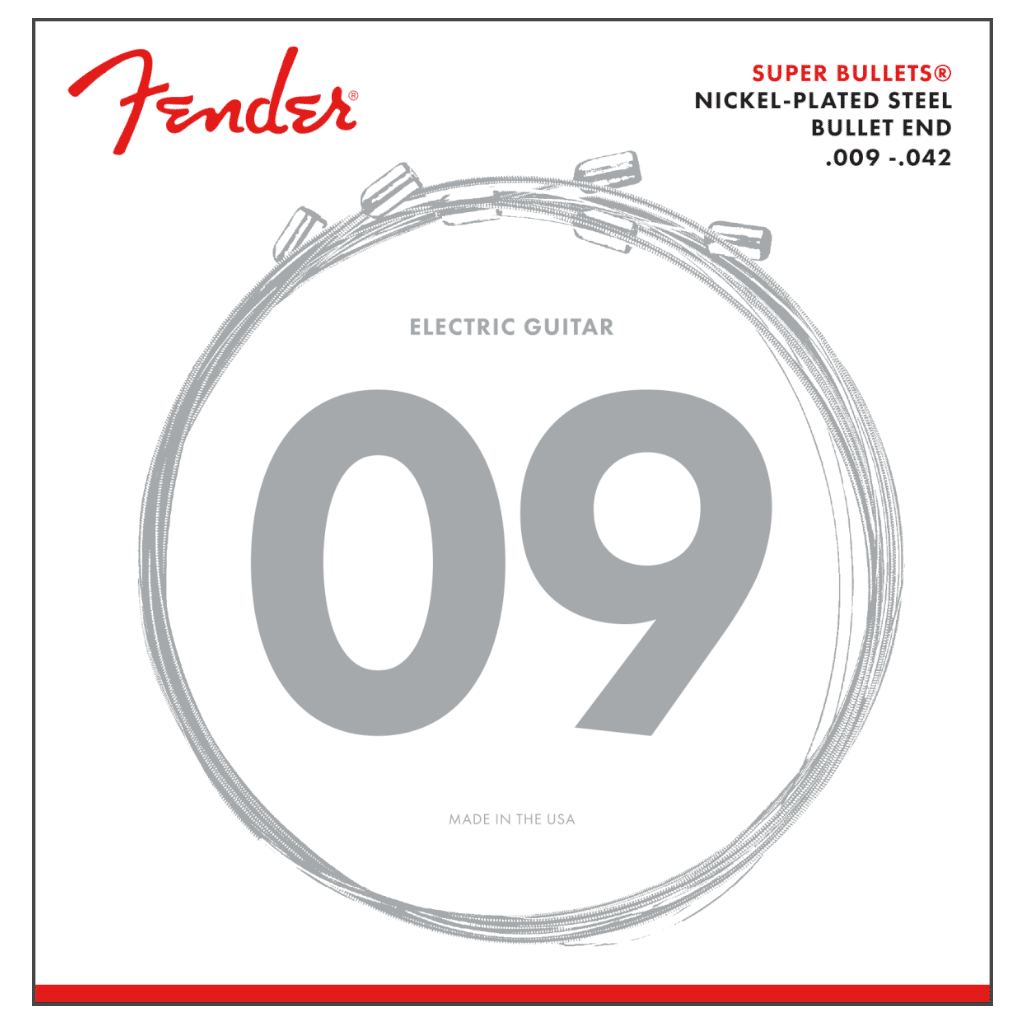 Fender Super Bullet® Nickel Plated Steel Electric Guitar Strings - (9-42)