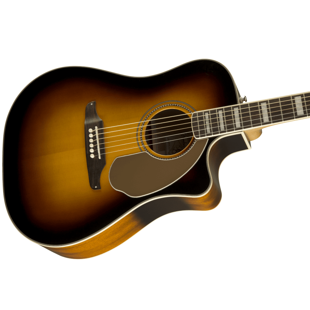 Fender California Series Kingman ASCE Dreadnought Acoustic-Electric Guitar - 3-Color Sunburst - Image 5