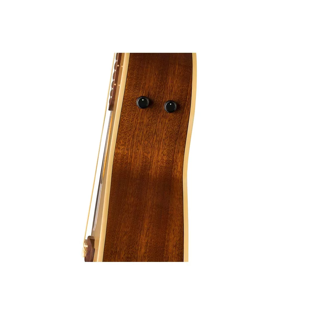 Fender Newporter Player Left-Handed Acoustic Guitar, Walnut Fingerboard, Gold Pickguard, Natural - Image 7