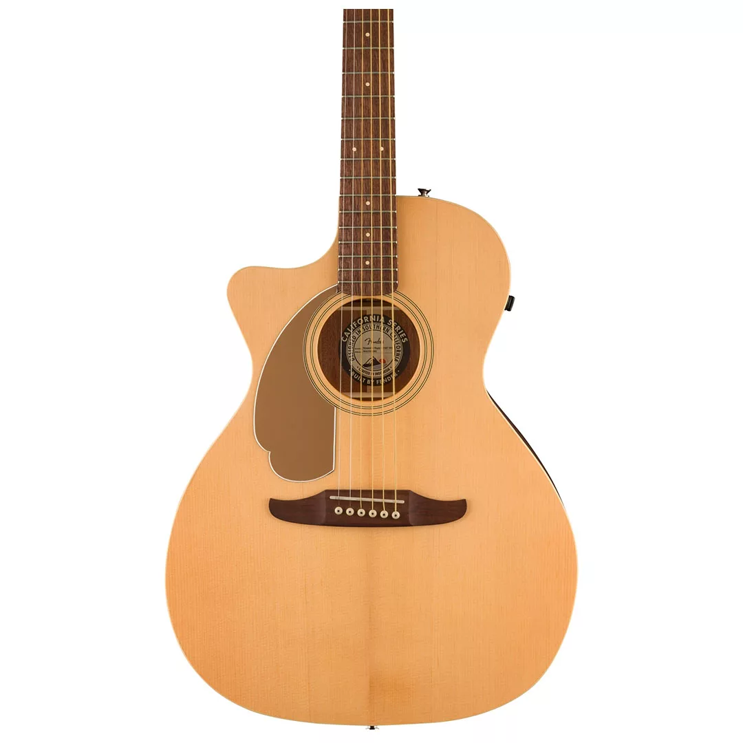 Fender Newporter Player Left-Handed Acoustic Guitar, Walnut Fingerboard, Gold Pickguard, Natural