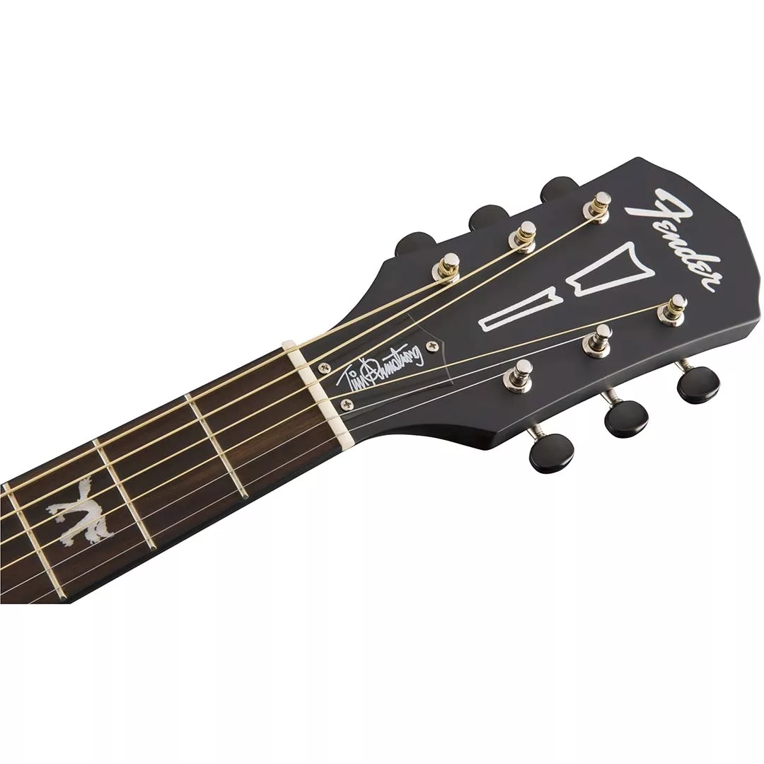 Fender Tim Armstrong Hellcat Acoustic Guitar, Walnut Fingerboard, Checkerboard - Image 7