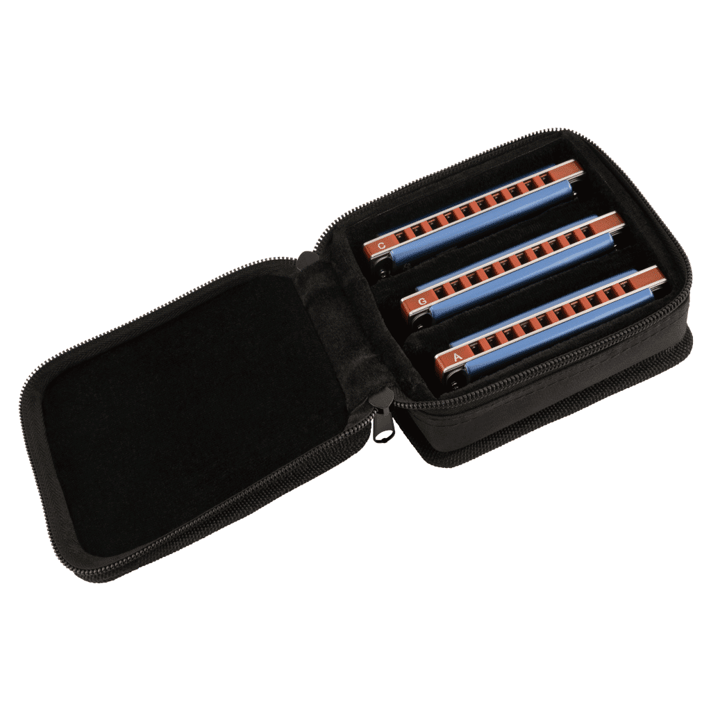 Fender® Midnight Blues Harmonicas - 3-Pack with Case - Image 3