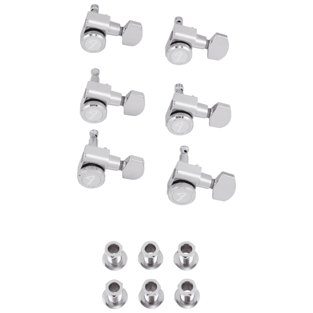 Fender® Stratocaster/Telecaster Staggered Locking Tuners - Polished Chrome