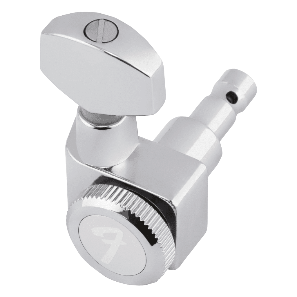 Fender® Stratocaster/Telecaster Staggered Locking Tuners - Polished Chrome - Image 2