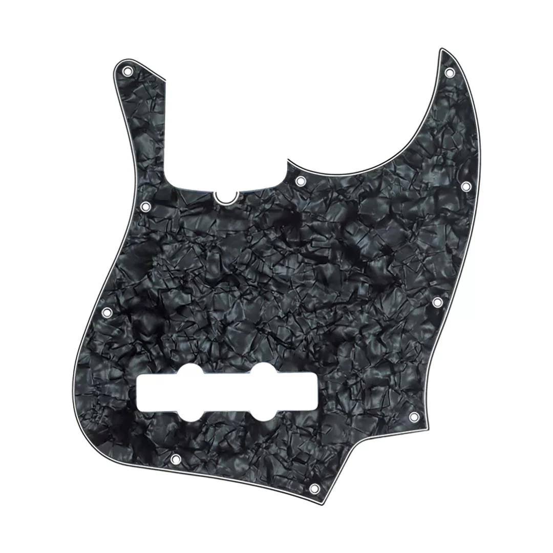 Fender Pickguard, Jazz Bass®, 10-Hole Mount, Black Pearl, 4-Ply